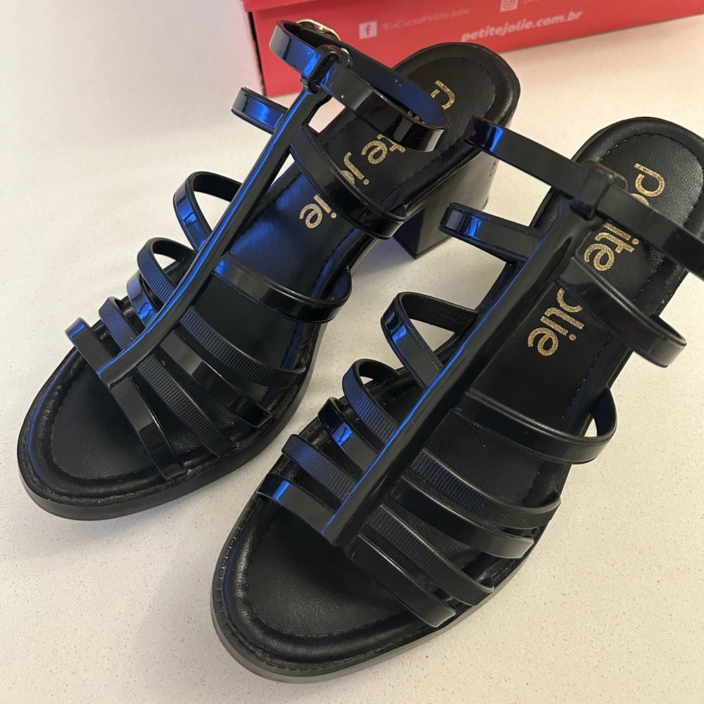 Dolls Kill Black Jelly Sandals Size 8